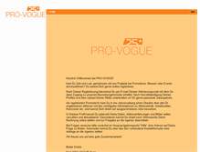 Tablet Screenshot of pro-vogue-jobs.de